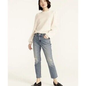 J.Crew Women’s Size 27 Slim Boyfriend Jeans Tinted Indigo 5 Pocket